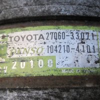 Алтернатор / генератор 27060-33071 Denso 104210-4101 за Toyota AURIS Corolla E12 1.4d4d 90к.с., снимка 2 - Части - 42794080