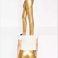 Панталон Zara Gold , снимка 1 - Панталони - 38167026