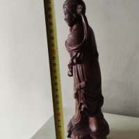 стара дървена статуетка, снимка 3 - Други ценни предмети - 42166089