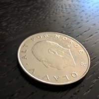 Mонета - Норвегия - 1 крона | 1988г., снимка 2 - Нумизматика и бонистика - 30464449