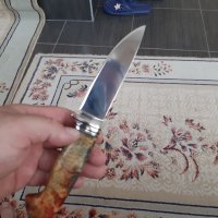 Нож на Андрей Бирюков от К340 стомана закалена на 62hrc, снимка 6 - Ножове - 37502436