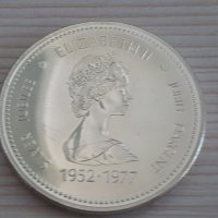 1 сребърен долар 1977 година Канада Елизабет II сребро ТОП, снимка 4 - Нумизматика и бонистика - 35278365