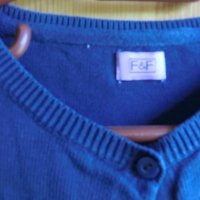 Тъмносиня тънка жилетка, снимка 3 - Детски пуловери и жилетки - 36859711