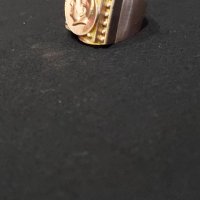  Масивен мъжки златен пръстен 10.48гр. 14кар., снимка 2 - Пръстени - 42634143