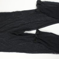 M/L VILA Clothes дамски черен тюлен клин с дантела на крачолите, снимка 9 - Клинове - 44341336