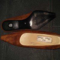 Италиански обувки от еко велур , снимка 5 - Дамски елегантни обувки - 29917235