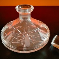 Кристална бутилка за парфюм , снимка 5 - Антикварни и старинни предмети - 39487637