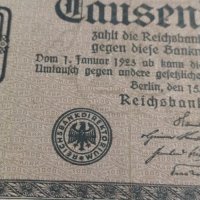 Райх банкнота - Германия - 1000 марки / 1922 година - 17901, снимка 5 - Нумизматика и бонистика - 31020407