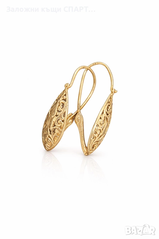  Златни Обеци  Грамаж: 2.79гр. , снимка 1