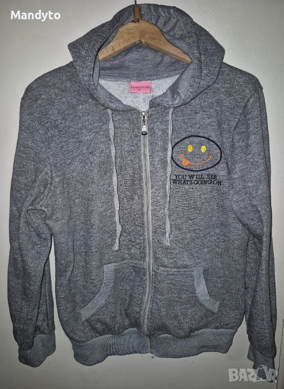 Ватиран суичър с качулка , снимка 1