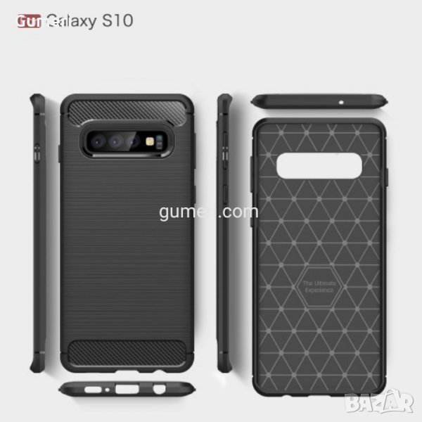Samsung Galaxy S10 Карбонов удароустойчив гръб , снимка 1
