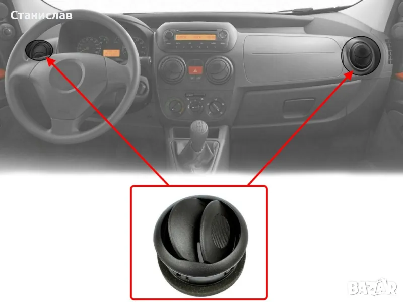 Преден въздуховод за Citroen Nemo, снимка 1