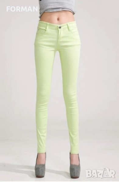 Дънки в светлозелен цвят, снимка 1