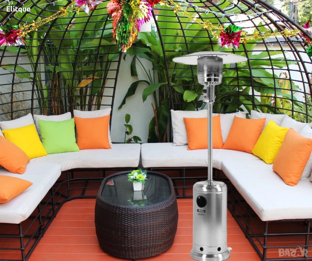 Външен газов отоплител, 13kW, гъба, инокс, снимка 1