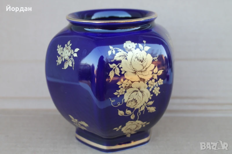 Немска ваза порцелан ''Cobalt'' , снимка 1