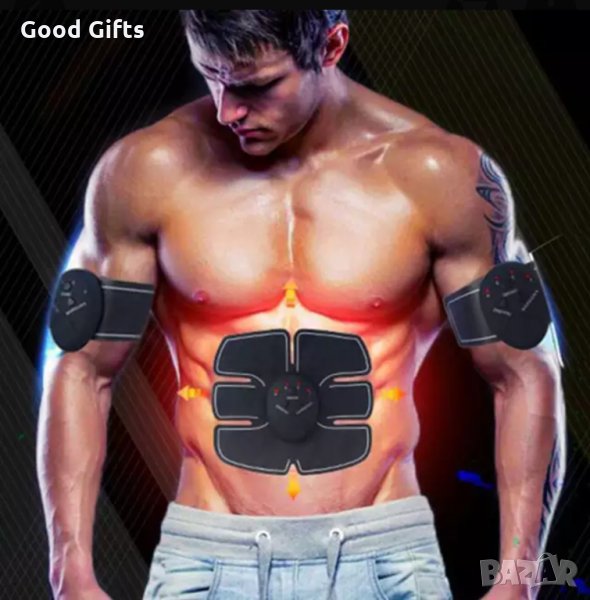 ПЪЛЕН КОМПЛЕКТ ! Безжичен Мускулен електростимулатор Smart Fitness, снимка 1