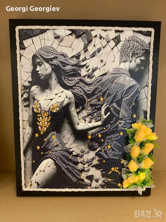 цветя изработени с глицеринов ароматен сапун и Българска роза Стара Загора,бивше кино Септември, снимка 1