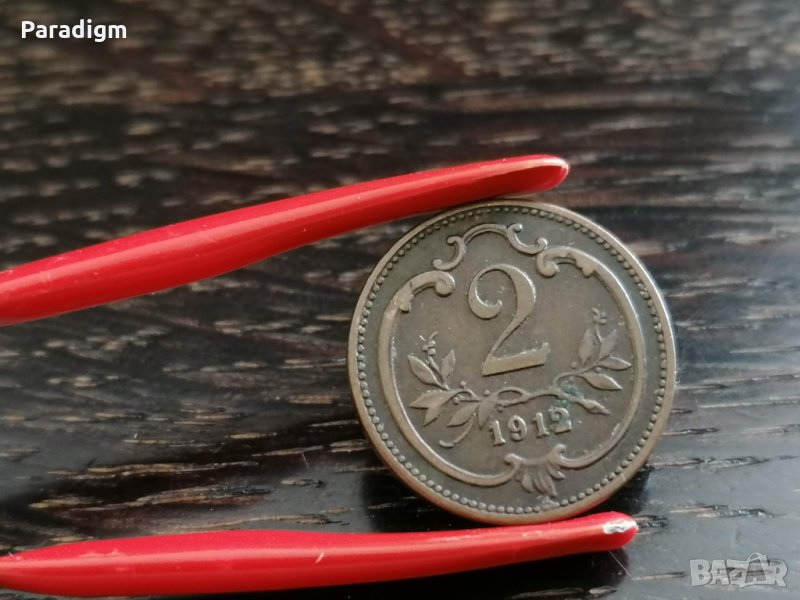 Монета - Австро-Унгария - 2 хелера | 1912г., снимка 1