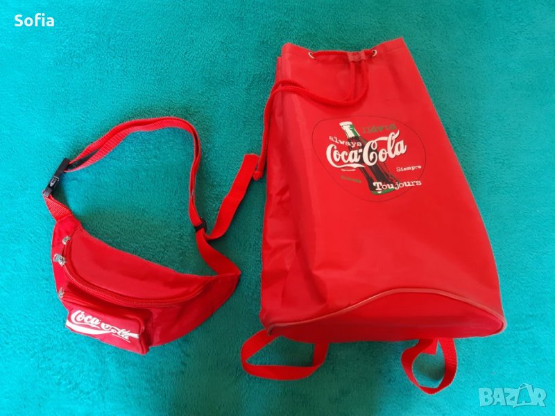Кока Кола колекция/Coca-Cola импрегнирано сакче-раничка Кока-Кола- 90-те, снимка 1