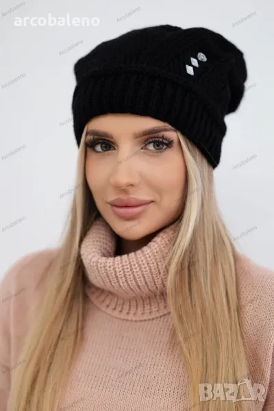 Дамска зимна шапка Лариса, 2цвята , снимка 1