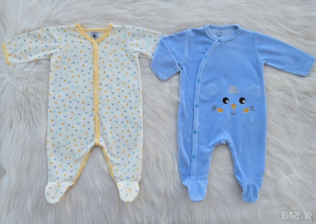 Бебешки зимни ромпъри 0-3 месеца, снимка 1