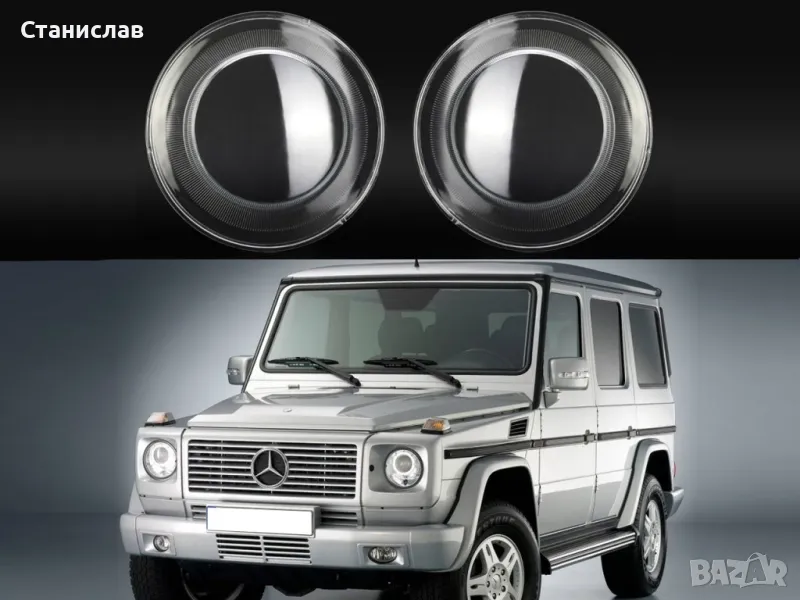 Стъкла (капаци) за фарове за Mercedes G-Class W463, снимка 1