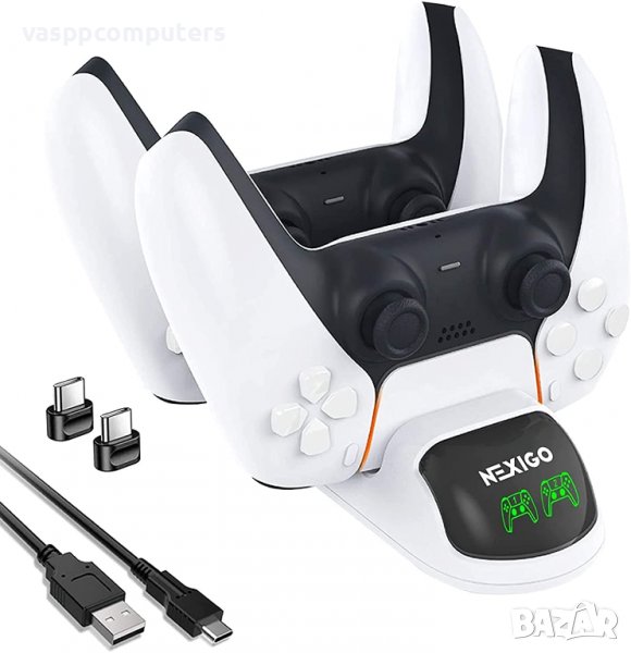 PS5 Докинг зарядна станция Nexigo, двойна, снимка 1