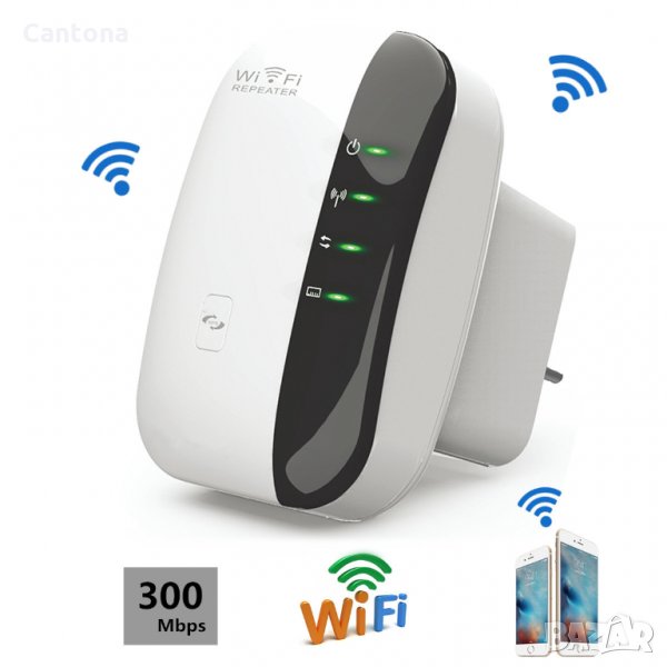 300M Wireless-N Wifi Repeater репитер усилвател за усилване на сигнала, снимка 1
