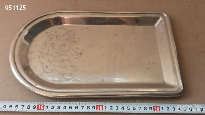 масивен бронзов поднос за кафе , снимка 1