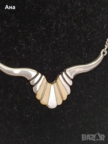 Красиво сребърно колие МХ60, снимка 1