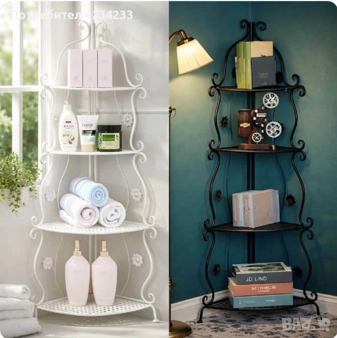 Елегантен ъглов рафт , снимка 1