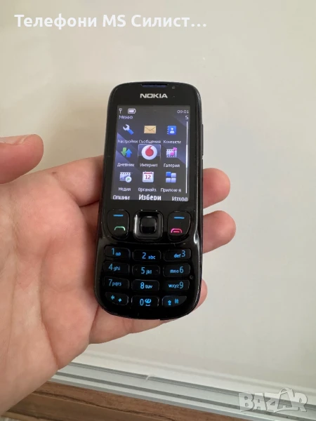 Nokia 6303 Black бг меню Metal метален, снимка 1