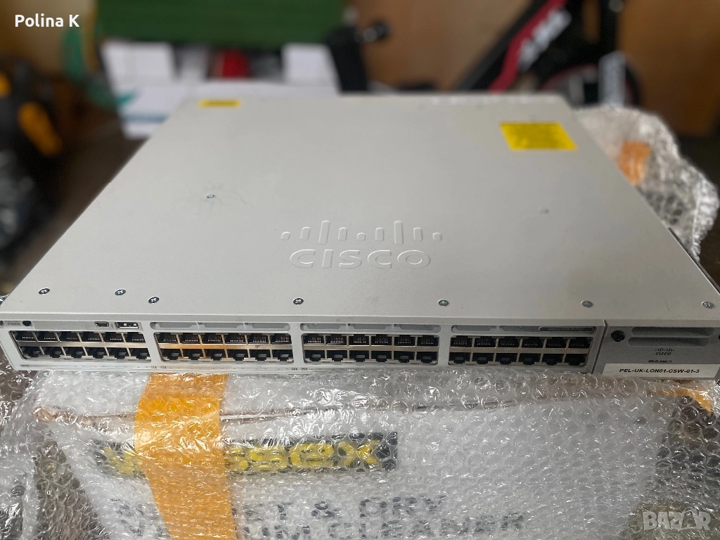 Cisco суич ( switch) C9300-48p / комутатор, снимка 1