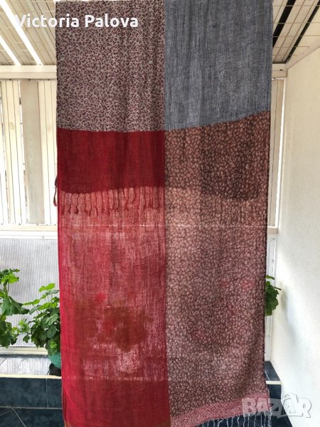Много красив двоен шал 100% пашмина, снимка 1