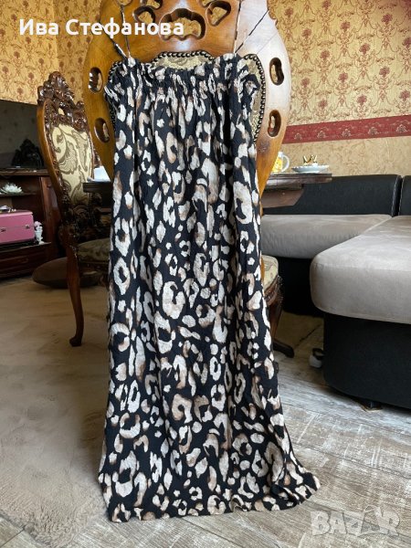 Нова елегантна ежедневна леопардова дъга рокля hm h&m, снимка 1