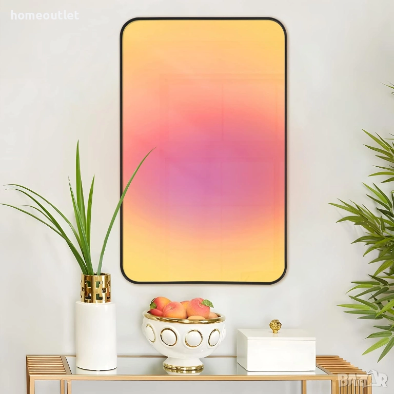 ПРОМОЦИЯ Стенно огледало с алуминиева рамка (80 x 50 см) NEUTYPECHIC A-MR01151, снимка 1