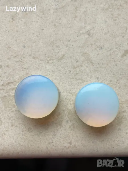 Чифт флешове от лунен камък / опалит, снимка 1