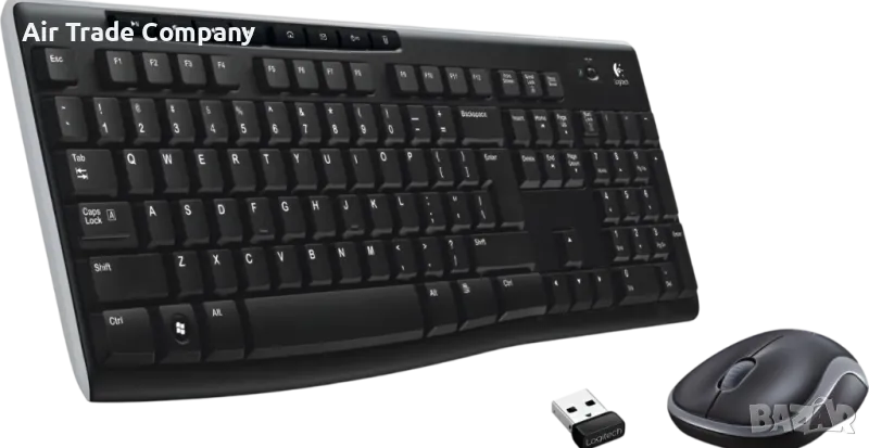 Комплект мишка и клавиатура Logitech – MK270, безжичен, черен Ново, снимка 1