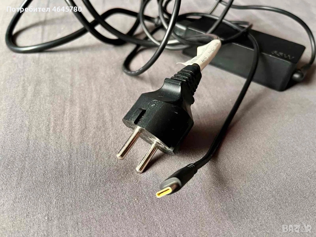 Зарядно за лаптоп Lenovo - Type C - 65W - оригинал, снимка 1