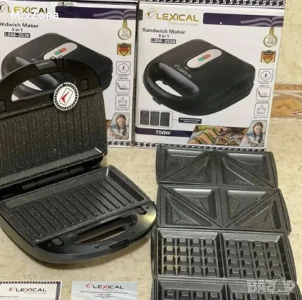 Грил - тостер, LEXICAL, 3В1, снимка 1