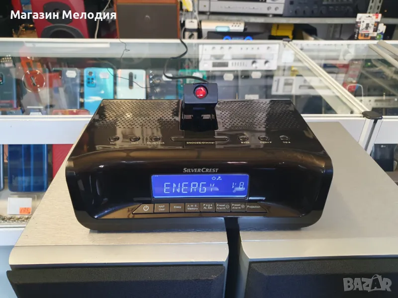 Радио с часовник и будилник Silver Crest SPU 900 A1 Има прожектор за часовник на стена., снимка 1