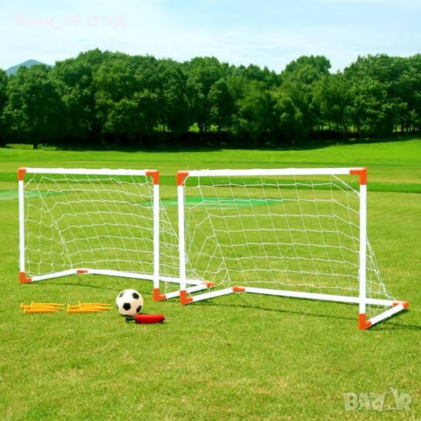 Комплект 2 футболни врати с топка и аксесоари, снимка 1