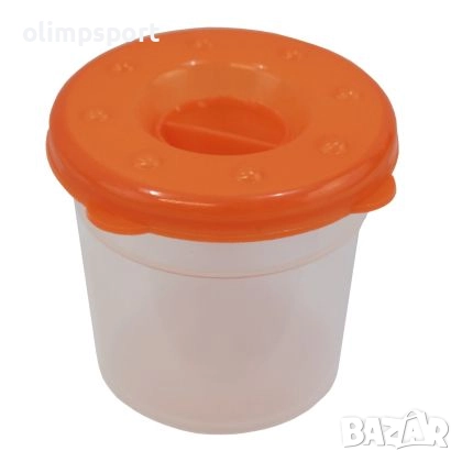 Чашка за четки за рисуване, 7 x Ф8.5 см, Комплект с капачка и тапа /150099/, снимка 1