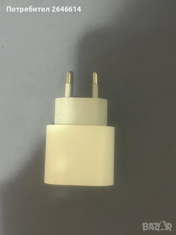 Оригинално зарядно устройство Apple 20W, type-C, снимка 1