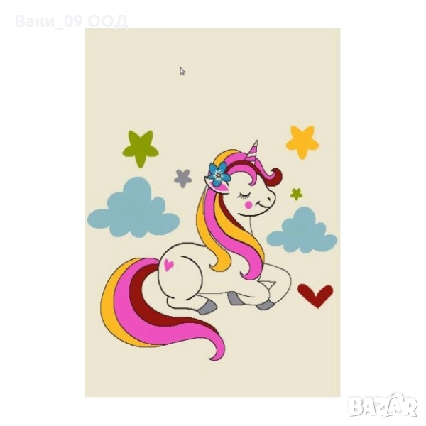 Детски килим "Еднорог", снимка 1