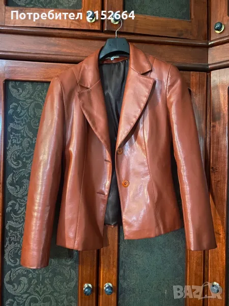 Дамско яке от естествена кожа s размер, снимка 1