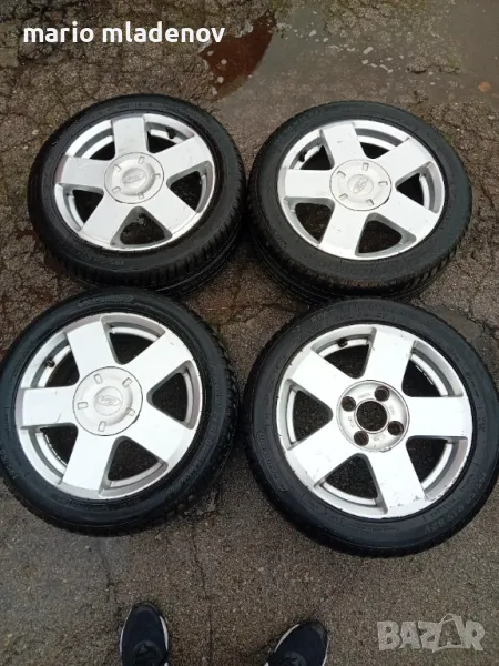 Лети джанти 4*108 с летни гуми 195/50/15, снимка 1