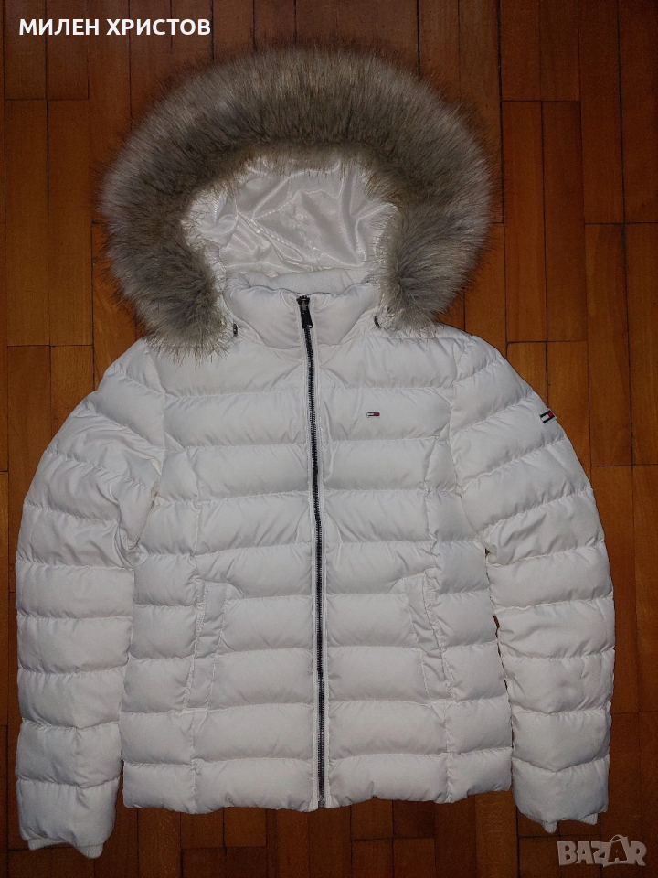 Tommy Hilfiger 100% оригинално пухено яке' размер S, снимка 1