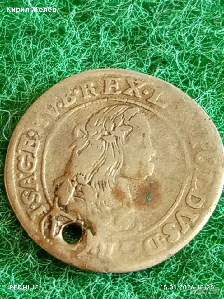 Сребърна монета 6 кройцера Леополд първи Унгария за КОЛЕКЦИЯ 52892, снимка 1