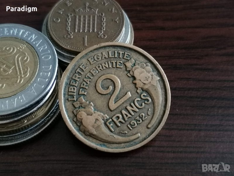 Монета - Франция - 2 франка | 1932г., снимка 1